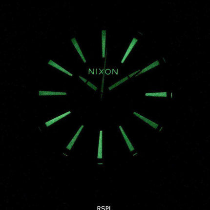 Orologio da uomo Nixon Quartz Sentry in pelle nera A105-005-00
