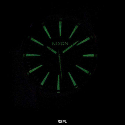 Orologio da uomo Nixon Quartz Sentry in pelle marrone A105-1037-00