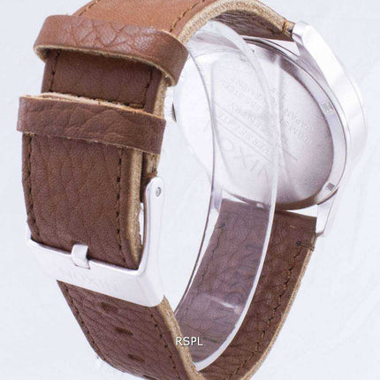 Orologio da uomo Nixon Quartz Sentry in pelle marrone A105-1037-00