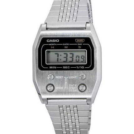 Orologio unisex Casio vintage digitale al quarzo in acciaio inossidabile A1100D-1