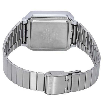 Orologio unisex Casio vintage digitale con cinturino in acciaio inossidabile al quarzo A120WE-1A