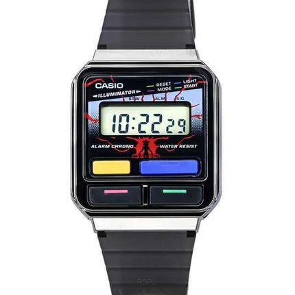 Casio Vintage Stranger Things Collaboration Digital Resin Strap Quartz A120WEST-1A Orologio unisex