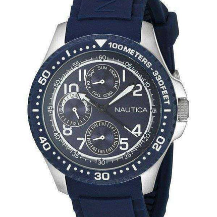Orologio da uomo Nautica multifunzione al quarzo quadrante blu A13686G