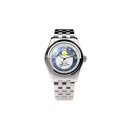 Orologio da donna Armand Nicolet Tramelan M03 con accenti di diamanti fasi lunari blu MOP al quarzo A151QAA-AK-MA150 100M