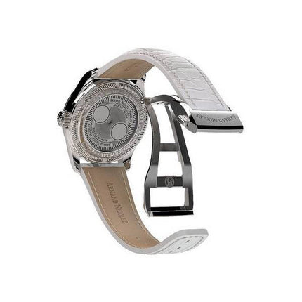 Orologio da donna Armand Nicolet Tramelan M03 con accenti di diamanti fasi lunari bianco MOP quadrante al quarzo A151QAA-AN-P882