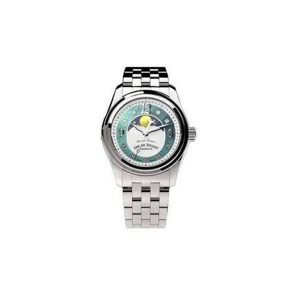 Orologio da donna Armand Nicolet Tramelan M03 con accenti di diamanti fasi lunari verde MOP quadrante al quarzo A151QAA-AV-MA150
