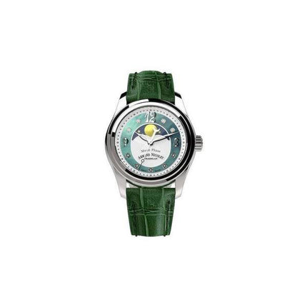 Orologio da donna Armand Nicolet Tramelan M03 con accenti di diamanti fasi lunari verde MOP quadrante al quarzo A151QAA-AV-P882V
