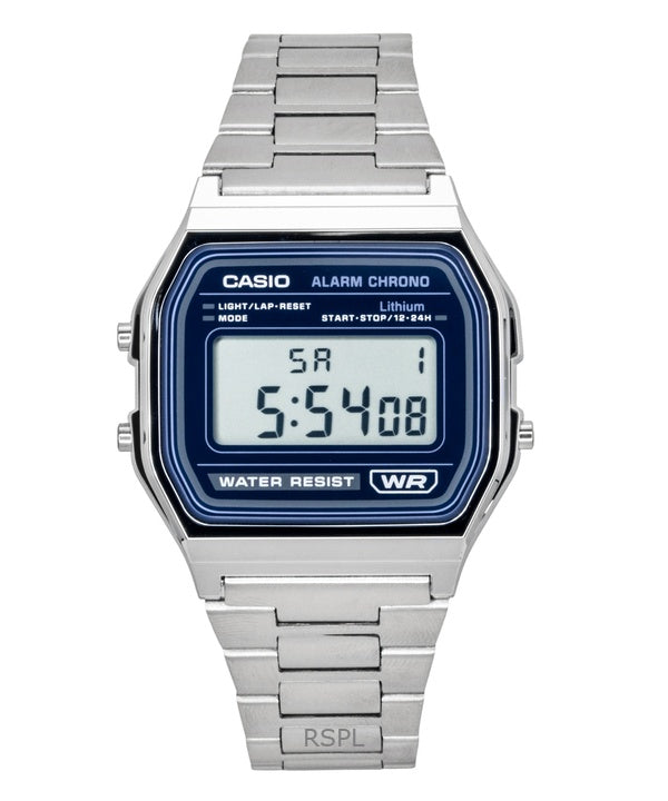Orologio Casio Vintage Digital al quarzo in acciaio inossidabile A158WEA-2 unisex