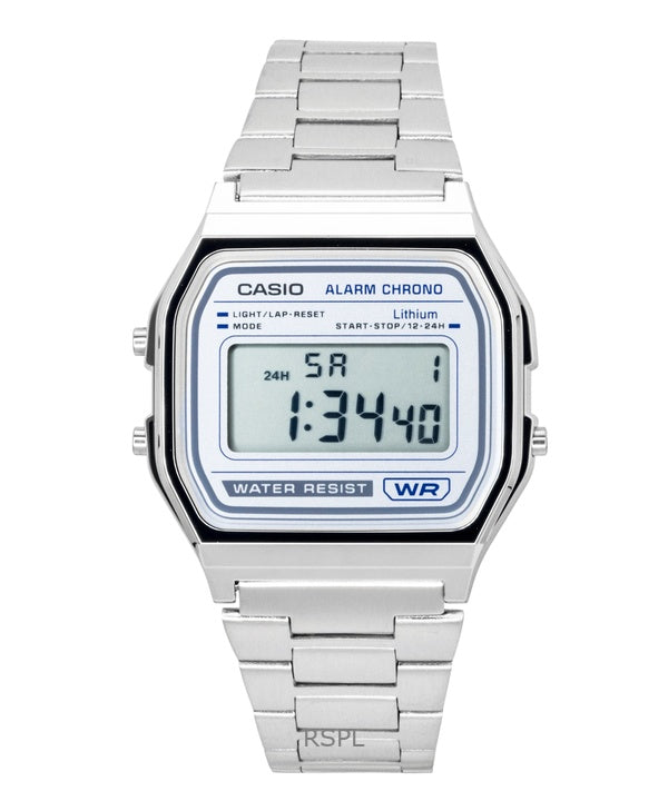 Orologio Casio Vintage Digitale al quarzo in acciaio inossidabile A158WEA-7 unisex