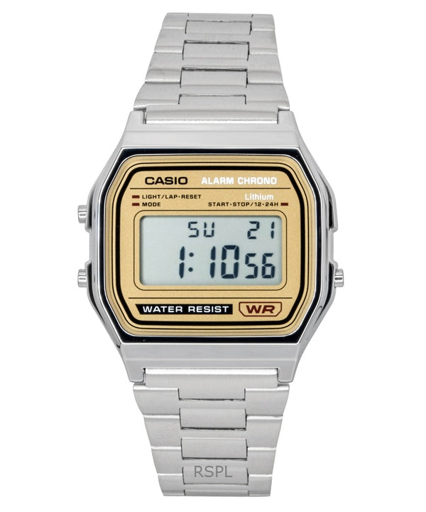 Orologio Casio Vintage Digitale al quarzo in acciaio inossidabile A158WEA-9 unisex