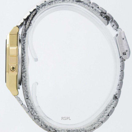 Casio Digital Alarm Chrono Acciaio A159WGEA-1DF A159WGEA-1 Orologio da donna