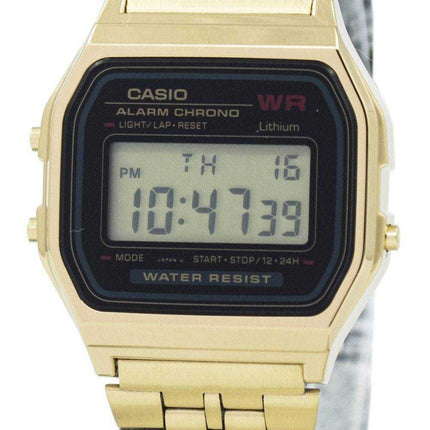Casio Digital Alarm Chrono Acciaio A159WGEA-1DF A159WGEA-1 Orologio da donna