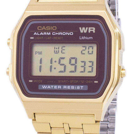 Orologio da uomo Casio Gold Tone Chronograph Digital A159WGEA-5