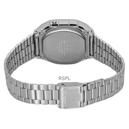 Orologio unisex Casio vintage digitale con cinturino in acciaio inossidabile al quarzo A168WA-8