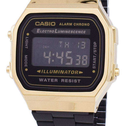 Casio Vintage Cronografo Alarm Digital A168WEGB-1B Orologio unisex