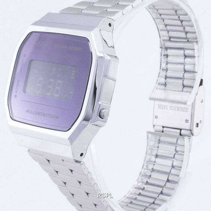 Orologio da uomo digitale Casio Vintage A168WEM-1 Illuminatore