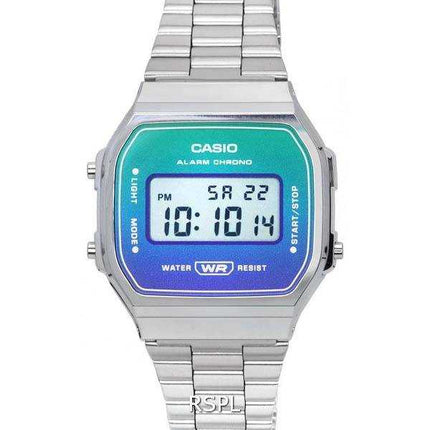 Orologio Casio vintage digitale in acciaio inossidabile al quarzo A168WER-2A A168WER-2 unisex