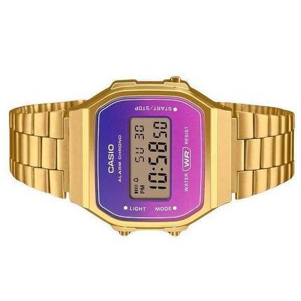 Casio Vintage Digitale Oro Bracciale in Acciaio Inossidabile Quarzo A168WERG-2A Orologio Unisex