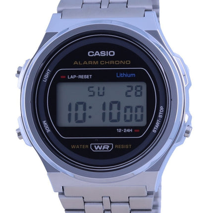 Casio A171 Orologio unisex vintage in resina digitale in acciaio inossidabile A171WE-1A A171WE-1