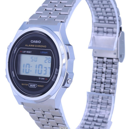 Casio A171 Orologio unisex vintage in resina digitale in acciaio inossidabile A171WE-1A A171WE-1
