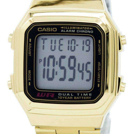 Orologio da uomo Casio Digital Alarm Chrono Dual Time A178WGA-1ADF A178WGA-1A