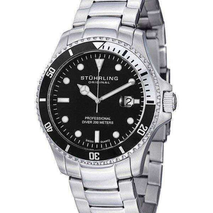 Stuhrling Original Regatta Swiss Quartz Divers 200M 326B.331113 Orologio da uomo