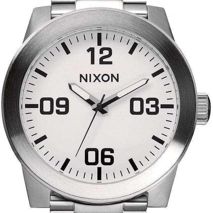 Orologio da uomo Nixon Corporal SS al quarzo quadrante bianco A346-100-00