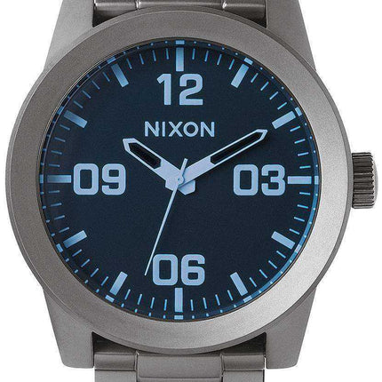 Orologio da uomo Nixon Corporal SS Gunmetal Blue Crystal A346-1427-00