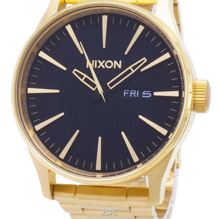 Orologio da uomo Nixon Sentry SS tono oro nero con quadrante A356-510-00