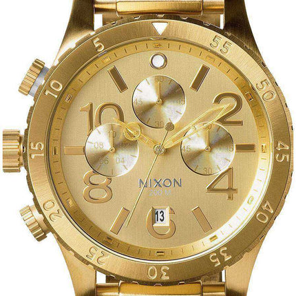 Orologio da uomo Nixon Quartz Chronograph All Gold 200M A486-502-00