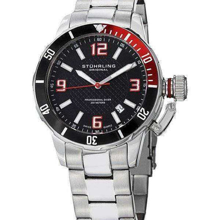 Orologio da uomo Stuhrling Original Divers 200M Swiss Quartz 676.01.SET