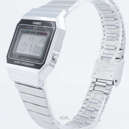 Orologio da uomo al quarzo di allarme Casio Youth A700W-1A A700W-1 digitale