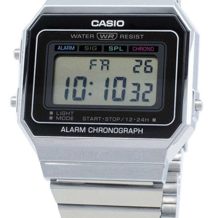Orologio da uomo al quarzo di allarme Casio Youth A700W-1A A700W-1 digitale