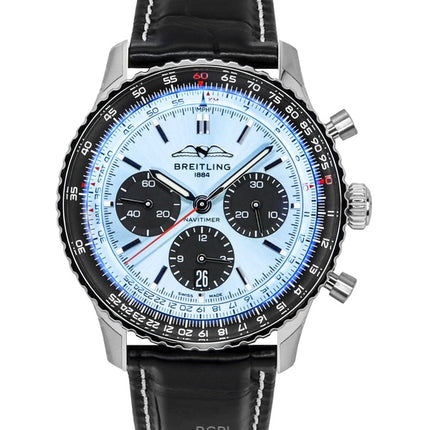 Breitling Navitimer B01 Cronografo Cinturino in Pelle Quadrante Blu AB0138241C1P1 Orologio da Uomo