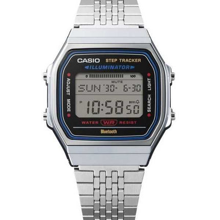 Casio Vintage Digital Smartphone Link Orologio Unisex in Acciaio Inox al Quarzo ABL-100WE-1A