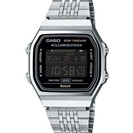 Casio Vintage Digital Smartphone Link Orologio unisex al quarzo in acciaio inossidabile ABL-100WE-1B