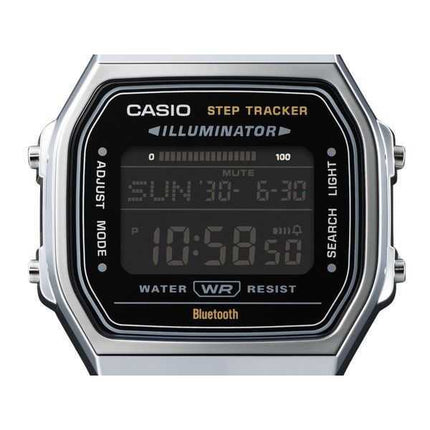 Casio Vintage Digital Smartphone Link Orologio unisex al quarzo in acciaio inossidabile ABL-100WE-1B