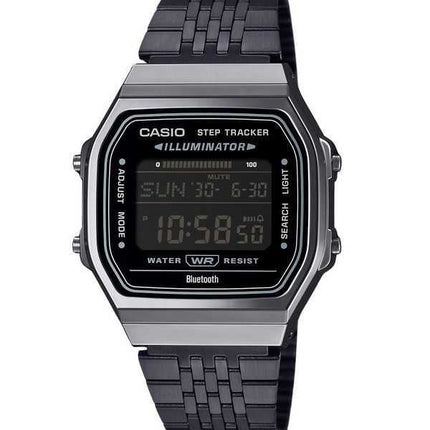 Casio Vintage Digital Smartphone Link Orologio unisex al quarzo in acciaio inossidabile ABL-100WEGG-1B