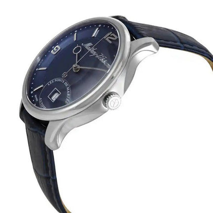 Orologio da uomo Mathey-Tissot Edmond edizione limitata cinturino in pelle 3D automatico quadrante blu AC1886ABU