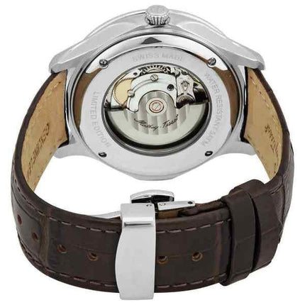 Orologio da uomo Mathey-Tissot Edmond in edizione limitata con cinturino in pelle 3D automatico quadrante bianco AC1886AI