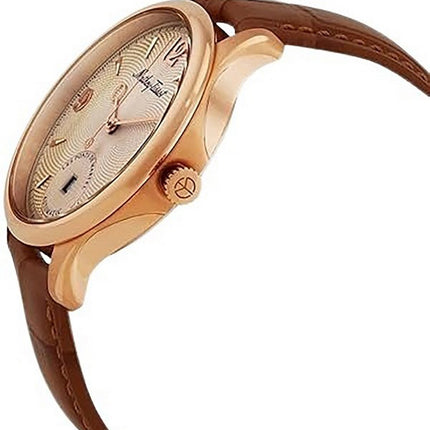 Orologio da uomo Mathey-Tissot Edmond automatico in edizione limitata con cinturino in pelle color crema AC1886CI
