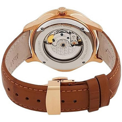 Orologio da uomo Mathey-Tissot Edmond automatico in edizione limitata con cinturino in pelle color crema AC1886CI
