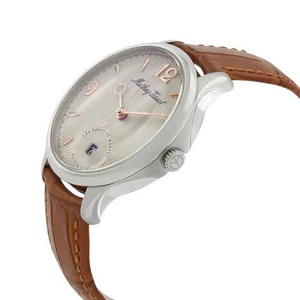 Orologio da uomo Mathey-Tissot Edmond automatico in edizione limitata con cinturino in pelle quadrante argentato AC1886CIA