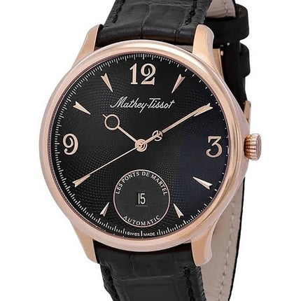Orologio da uomo Mathey-Tissot Edmond automatico in edizione limitata con cinturino in pelle quadrante nero AC1886CN