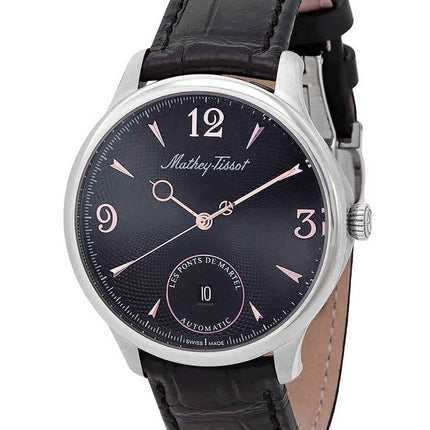 Orologio da uomo Mathey-Tissot Edmond automatico in edizione limitata con cinturino in pelle quadrante nero AC1886CNA