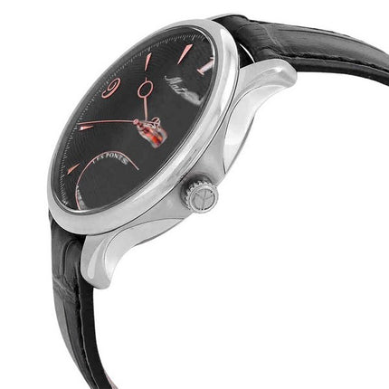 Orologio da uomo Mathey-Tissot Edmond automatico in edizione limitata con cinturino in pelle quadrante nero AC1886CNA