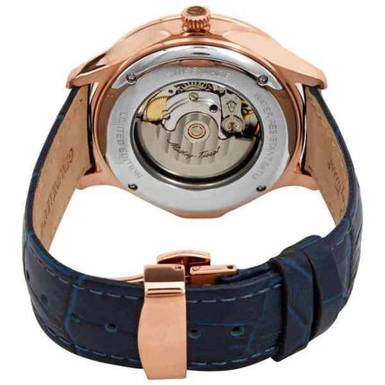 Orologio da uomo Mathey-Tissot Edmond edizione limitata cinturino in pelle 3D automatico quadrante blu AC1886PBU