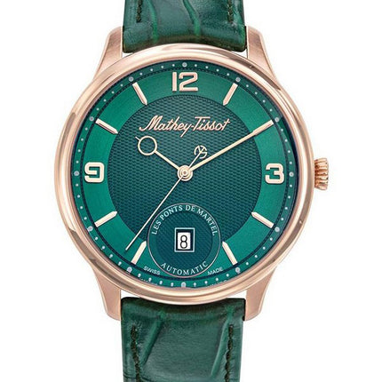 Orologio da uomo Mathey-Tissot Edmond Auto 3D cinturino in pelle quadrante verde automatico AC1886PVE