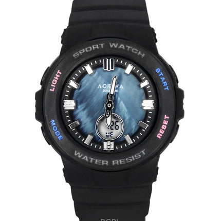 Orologio unisex Invicta Activa analogico digitale con cinturino in poliuretano termoplastico e quadrante in madreperla blu al quarzo ACW2125-001