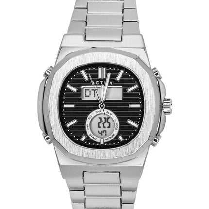 Orologio da uomo Invicta Activa in acciaio inossidabile con quadrante nero al quarzo ACW2279-005